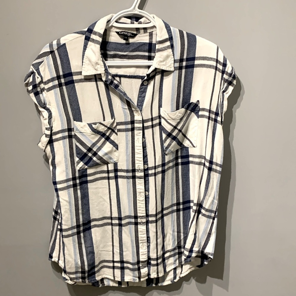⭐️ 5 for 20$! ⭐️ George Plaid Sleeveless Flannel